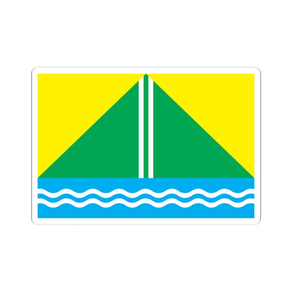 Flag of Nazyvaevsky rayon Omsk oblast (Russia) STICKER Vinyl Kiss-Cut Decal
