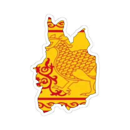 Uva Province Flag-map (Sri Lanka) STICKER Vinyl Kiss-Cut Decal