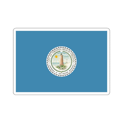 Flag of Virginia Beach, Virginia - STICKER Vinyl Kiss-Cut Decal