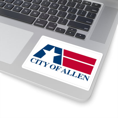 Flag of Allen, Texas - STICKER Vinyl Kiss-Cut Decal