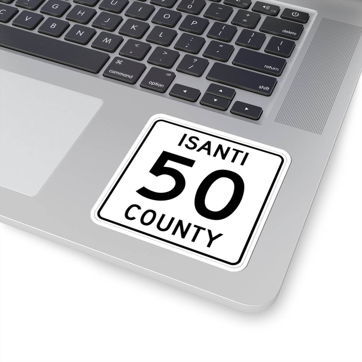 Isanti County 50 MN (Minnesota) (Road Sign) STICKER Vinyl Kiss-Cut Decal