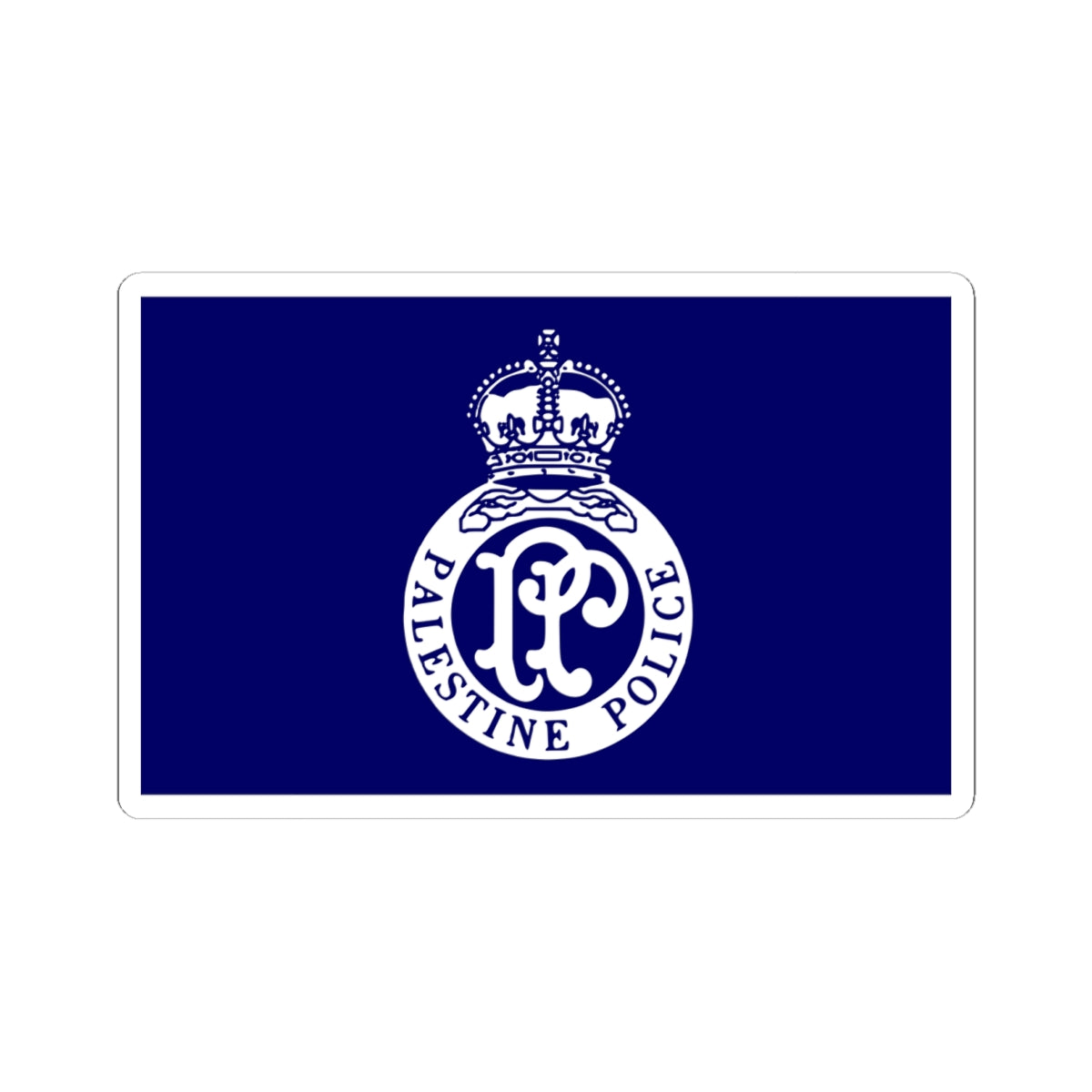 Flag of the British Mandate Police (Israel) STICKER Vinyl Kiss-Cut Decal
