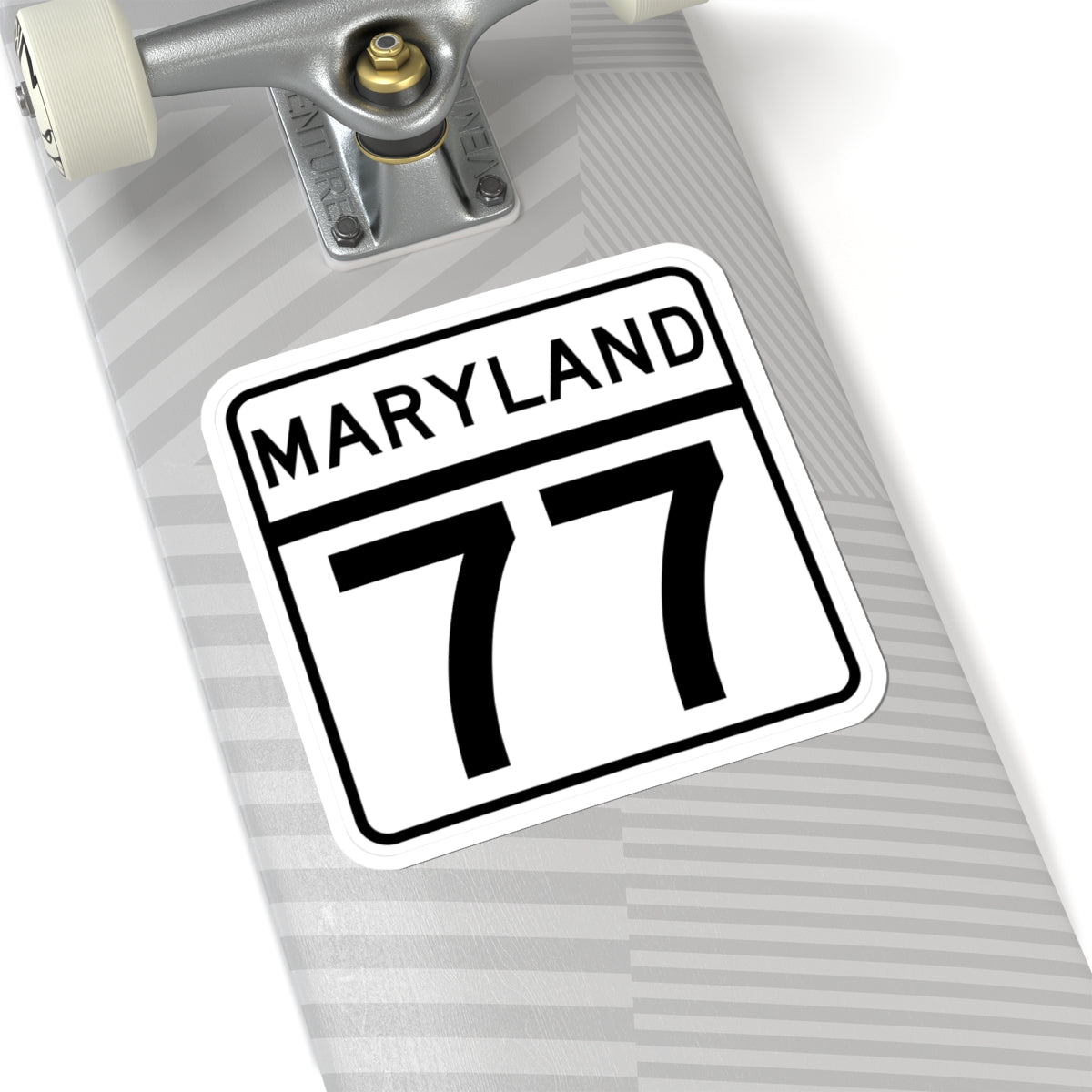 MD Route 77 (Maryland) (Road Sign) STICKER Vinyl Kiss-Cut Decal