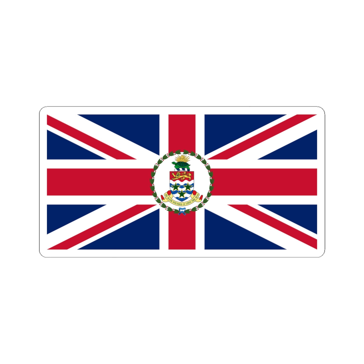 Flag of the Governor of the Cayman Islands pre-1999 (United Kingdom) STICKER Vinyl Kiss-Cut Decal