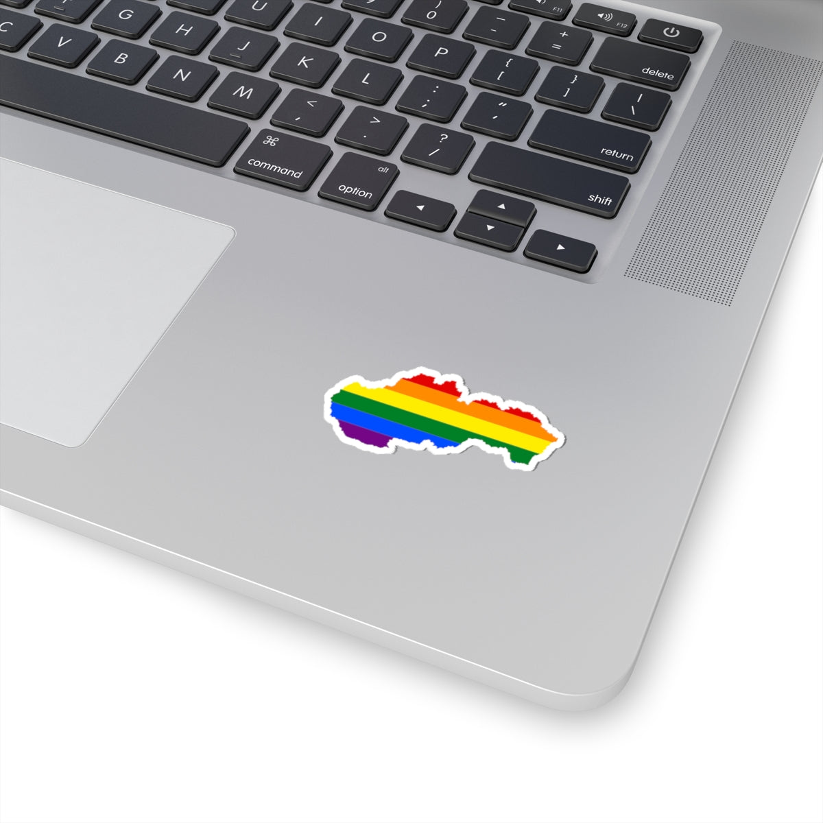 Lgbt Flag Map Of Slovakia (Slovakia) STICKER Vinyl Kiss-Cut Decal