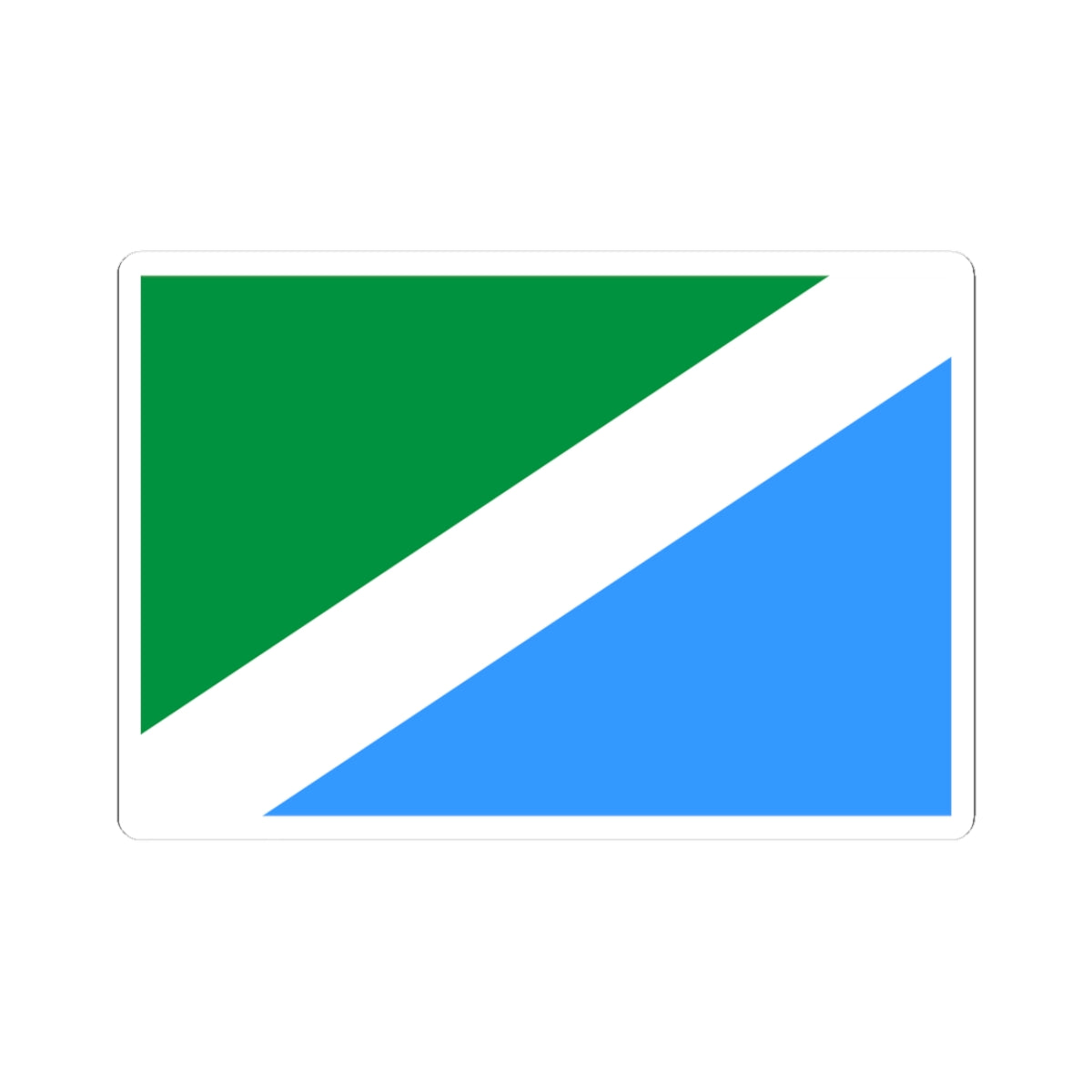 Flag of Ussolie-Sibirskoye Irkutsk oblast old (Russia) STICKER Vinyl Kiss-Cut Decal