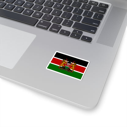 Kenyan coat of arms flag (Kenya) STICKER Vinyl Kiss-Cut Decal