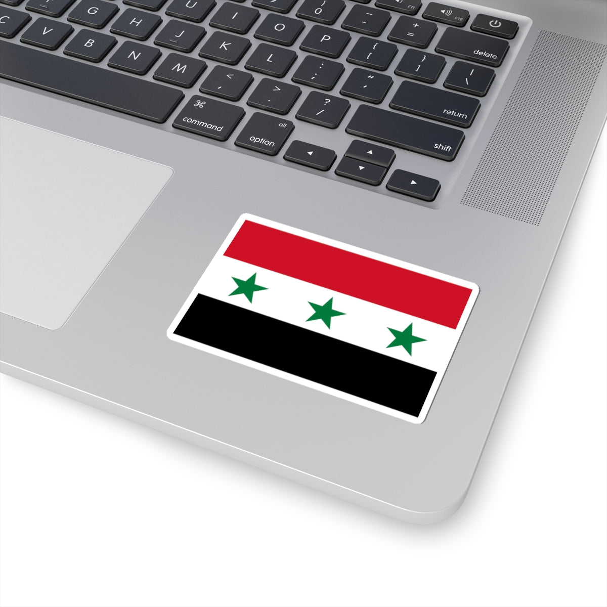 Flag of Syria 1963-1972 3-2 (Syria) STICKER Vinyl Kiss-Cut Decal