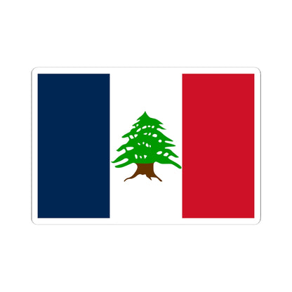 Flag of Lebanon during French Mandate 1920-1943 3 (Lebanon) STICKER Vinyl Kiss-Cut Decal