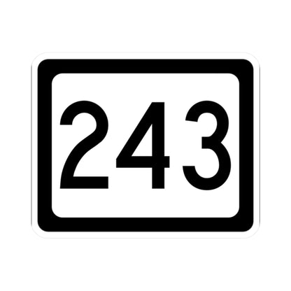 WV-243 (Virginia) (Road Sign) STICKER Vinyl Kiss-Cut Decal