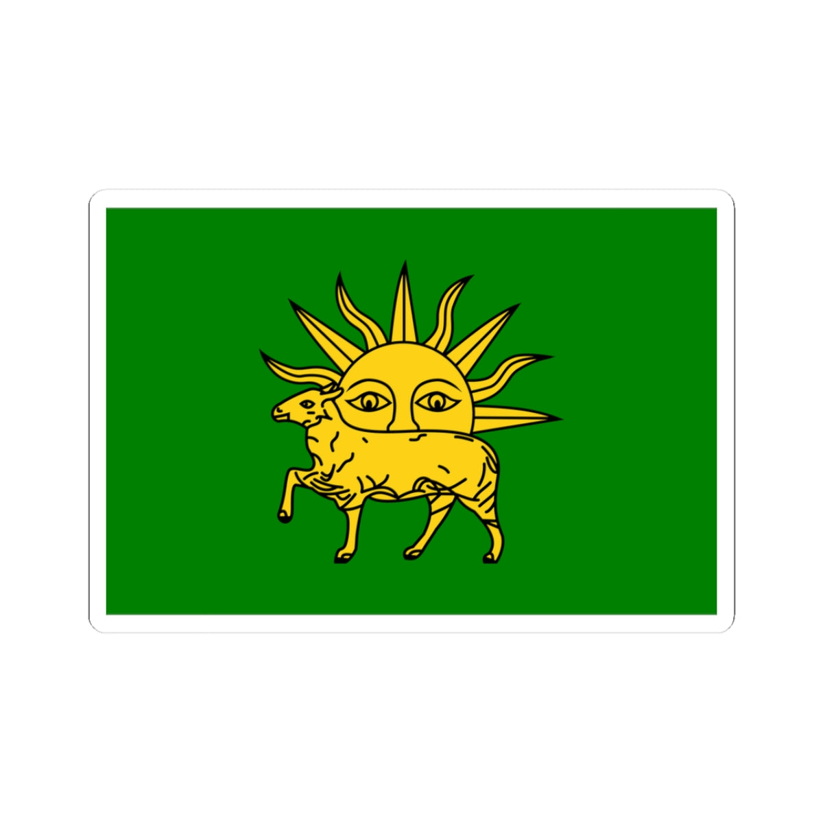Flag of Shah Tahmasp I (Iran) STICKER Vinyl Kiss-Cut Decal