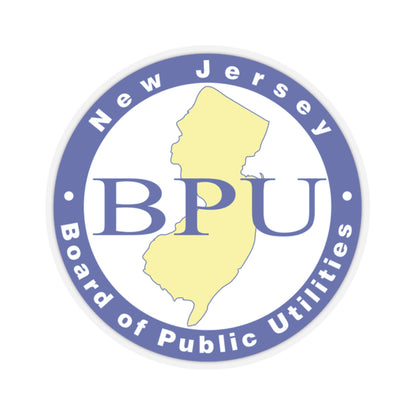 Seal of the New Jersey Board of Public Utilities - STICKER Vinyl Kiss-Cut Decal