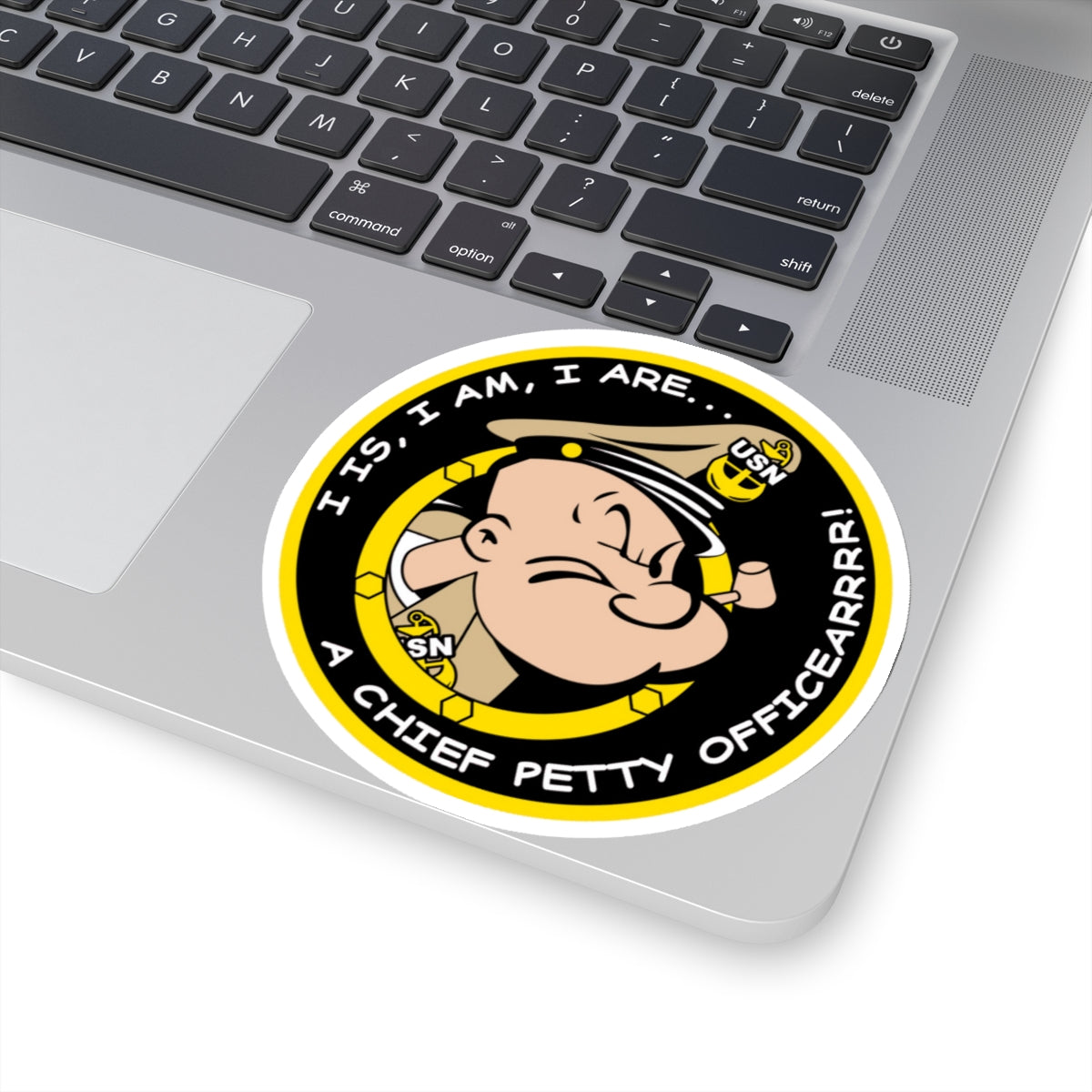 Popeye CPO (U.S. Navy) STICKER Vinyl Kiss-Cut Decal