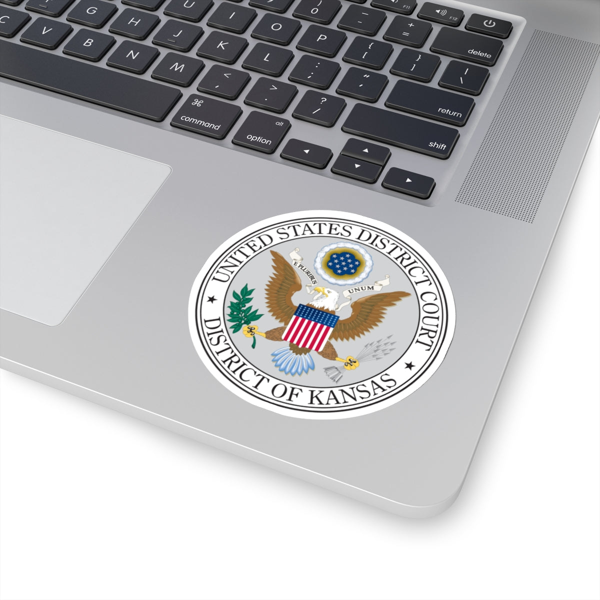 Seal of the United States District Court for the the District of Kansas - STICKER Vinyl Kiss-Cut Decal