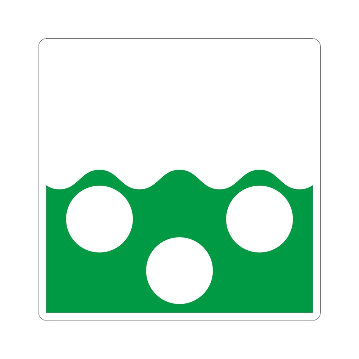 Flag of Pajala (Sweden) STICKER Vinyl Kiss-Cut Decal