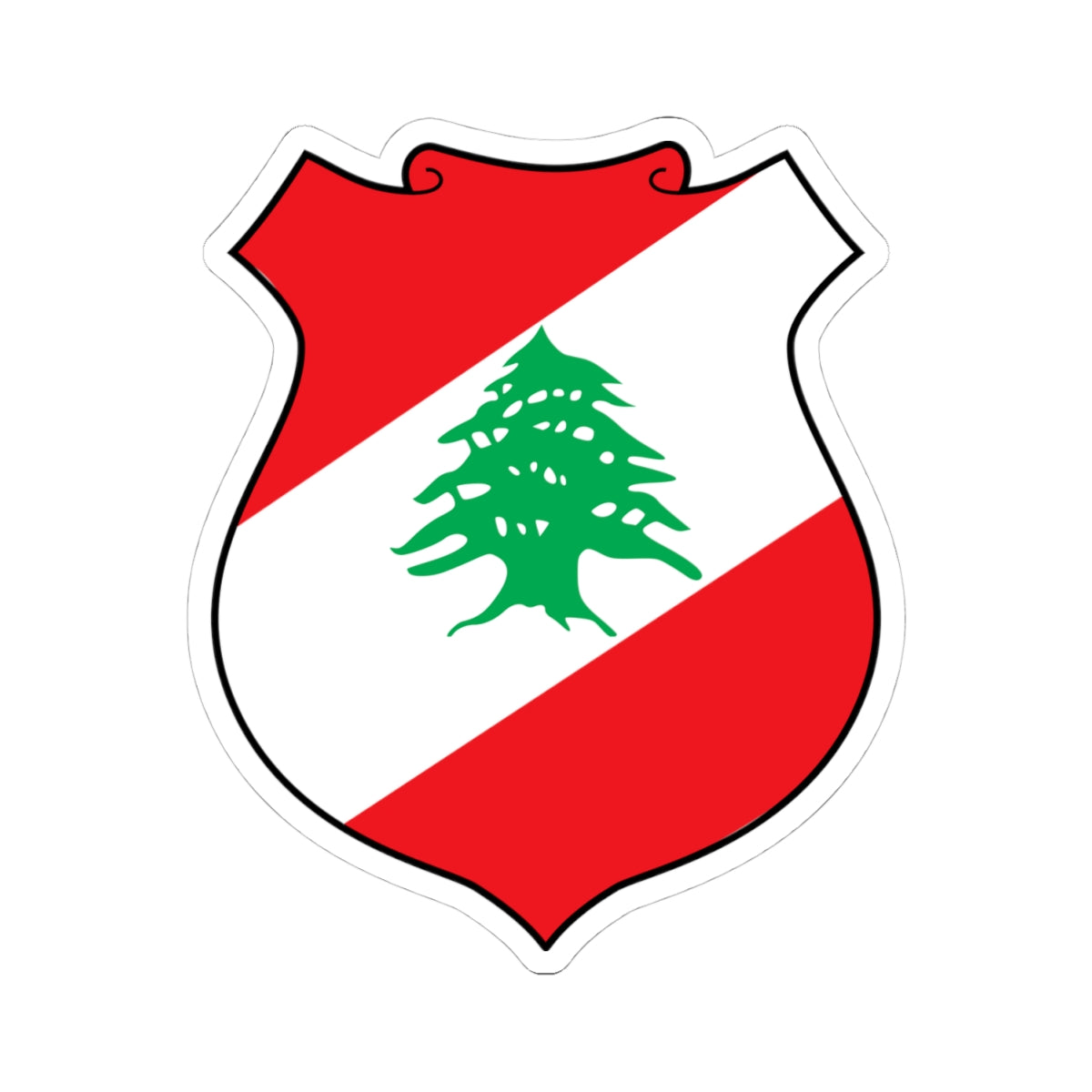 Coat of arms of Lebanon - STICKER Vinyl Kiss-Cut Decal