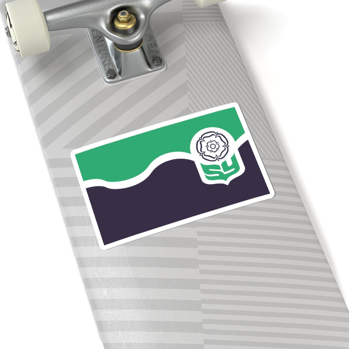 Unofficial County Flag of South Yorkshire (England) STICKER Vinyl Kiss-Cut Decal
