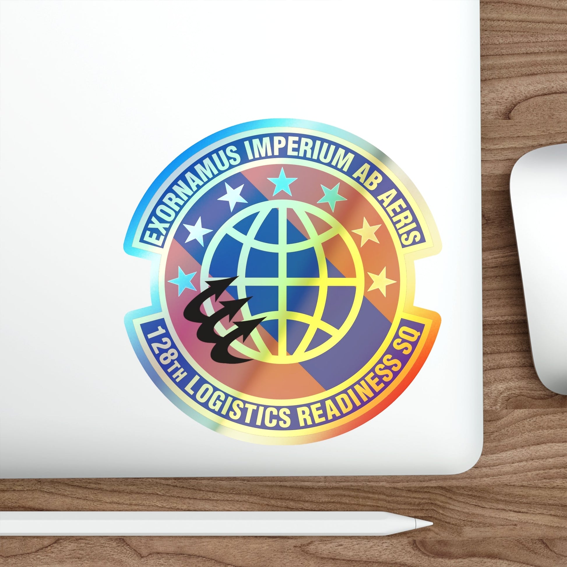 128th Logistics Readiness Squadron (U.S. Air Force) Holographic STICKER Die-Cut Vinyl Decal-The Sticker Space