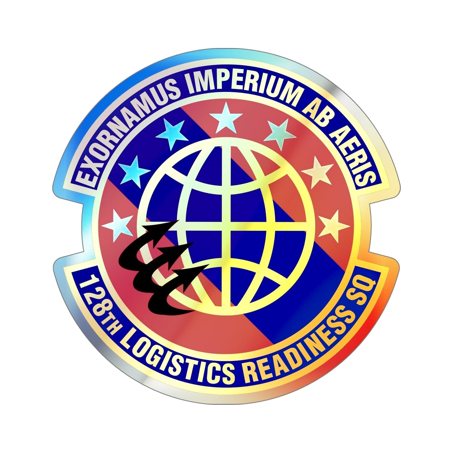 128th Logistics Readiness Squadron (U.S. Air Force) Holographic STICKER Die-Cut Vinyl Decal-6 Inch-The Sticker Space