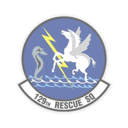 129 Rescue Squadron (U.S. Air Force) STICKER Vinyl Kiss-Cut Decal 2 Inch Transparent - The Sticker Space