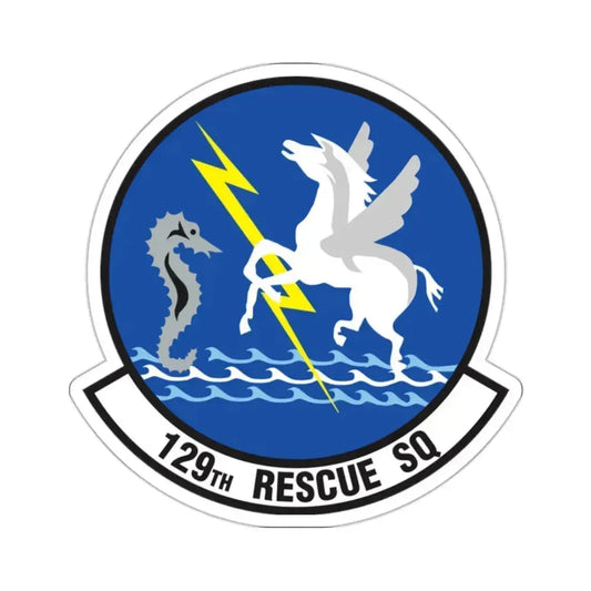 129 Rescue Squadron (U.S. Air Force) STICKER Vinyl Kiss-Cut Decal 2 Inch White - The Sticker Space