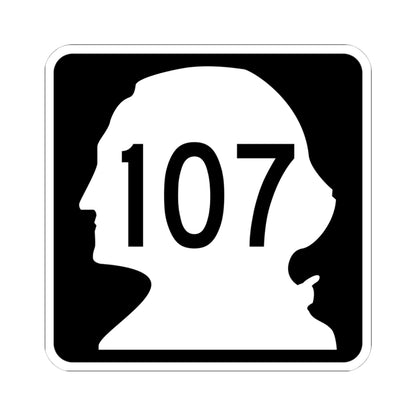 WA-107 (Washington) (Road Sign) STICKER Vinyl Kiss-Cut Decal