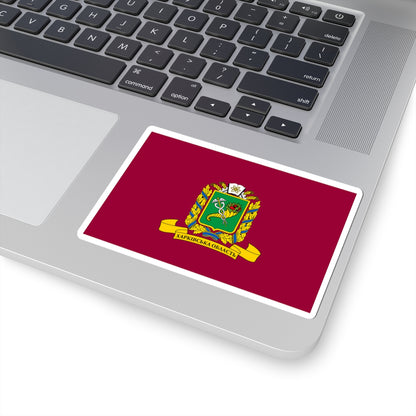 Flag of Kharkiv Oblast Original (Ukraine) STICKER Vinyl Kiss-Cut Decal
