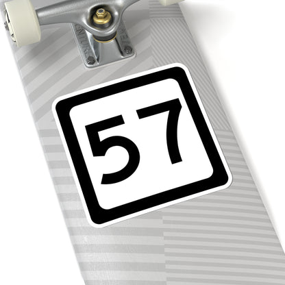 WV-57 (Virginia) (Road Sign) STICKER Vinyl Kiss-Cut Decal