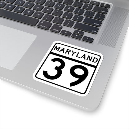 MD Route 39 (Maryland) (Road Sign) STICKER Vinyl Kiss-Cut Decal