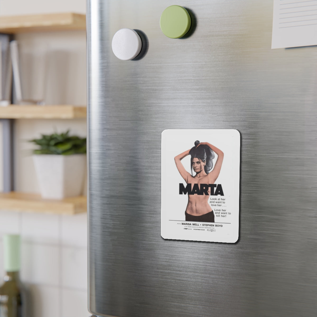 MARTA 1971 Movie Poster - Refrigerator Magnet-The Sticker Space