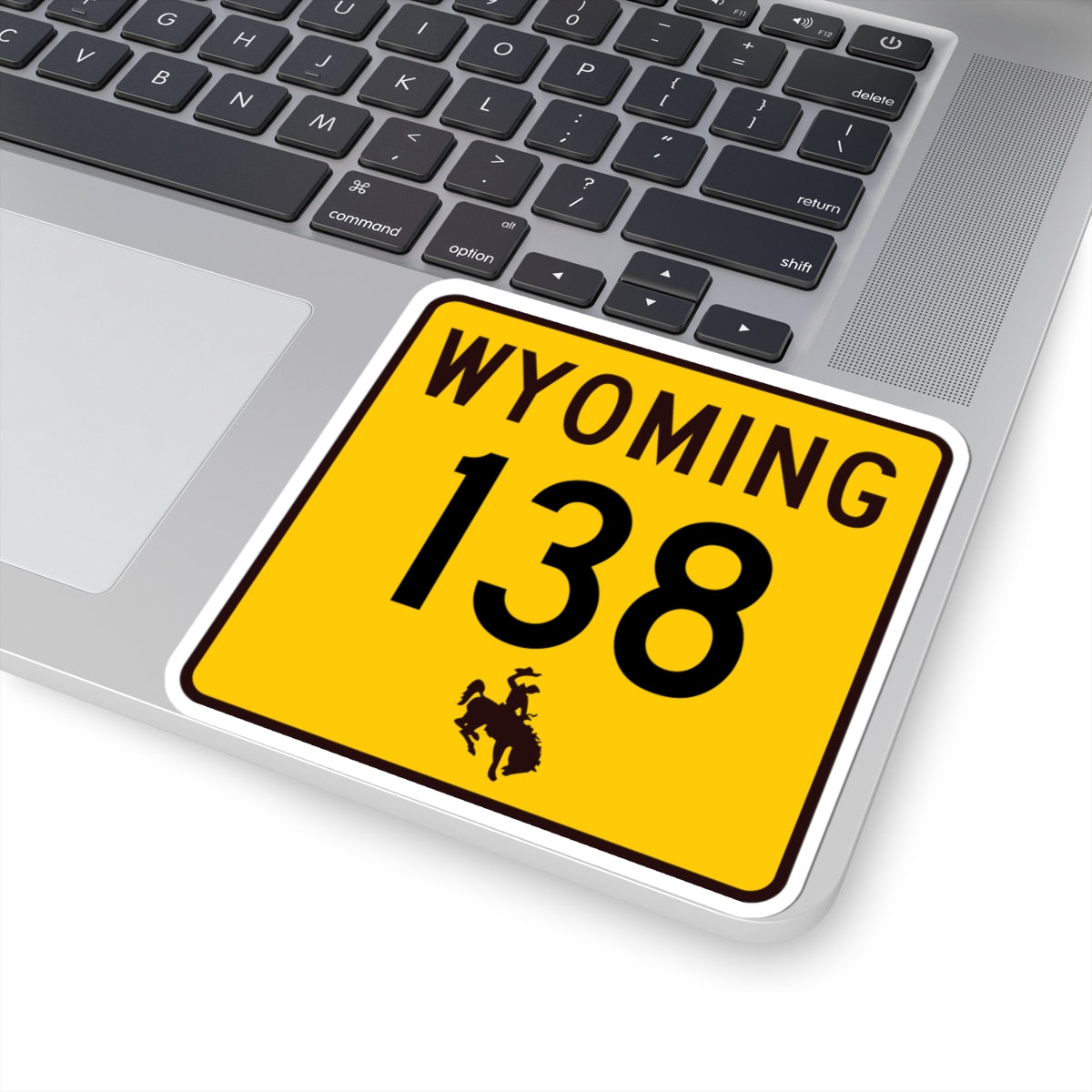 WY-138 (Wyoming) (Road Sign) STICKER Vinyl Kiss-Cut Decal