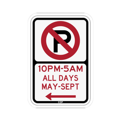 PBOT Road sign P1191L (Oregon) (Road Sign) STICKER Vinyl Kiss-Cut Decal