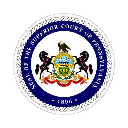 Seal of the Superior Court of Pennsylvania - STICKER Vinyl Kiss-Cut Decal