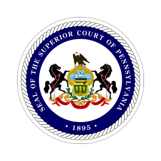 Seal of the Superior Court of Pennsylvania - STICKER Vinyl Kiss-Cut Decal