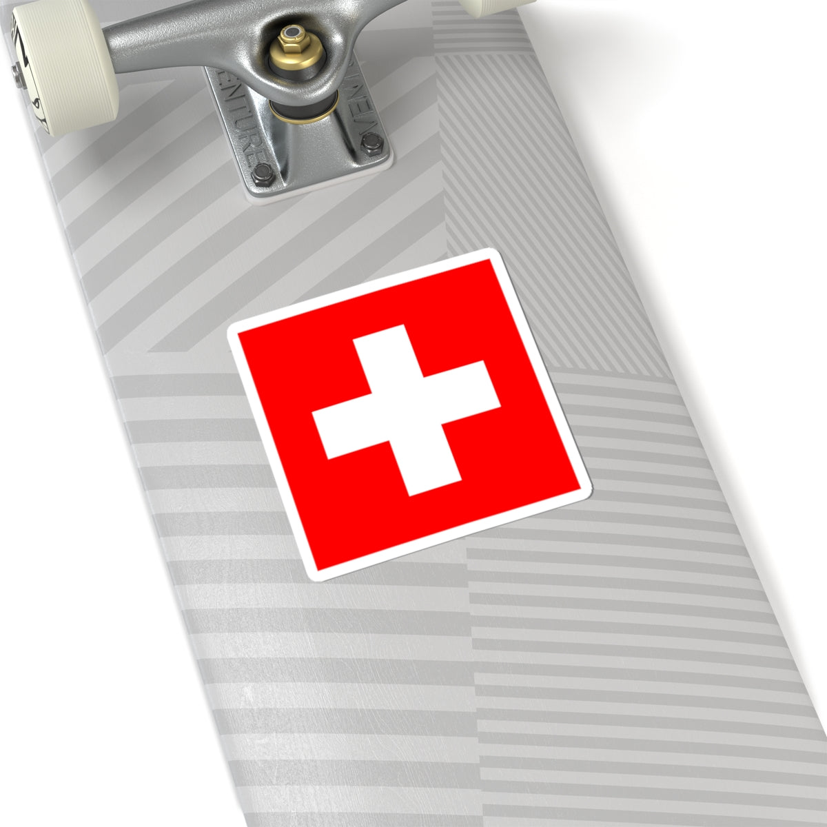 Flag of Switzerland within 2to3 (Switzerland) STICKER Vinyl Kiss-Cut Decal