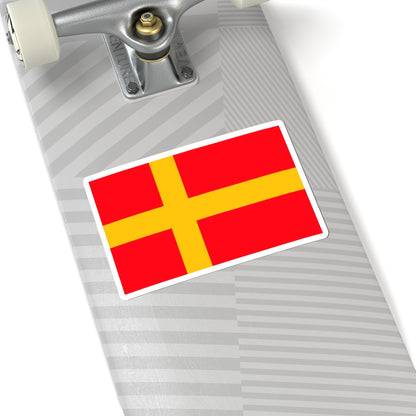 Flag of Nasjonal Samling (Norway) STICKER Vinyl Kiss-Cut Decal