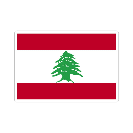 Flag of Lebanon WFB 2004 (Lebanon) STICKER Vinyl Kiss-Cut Decal