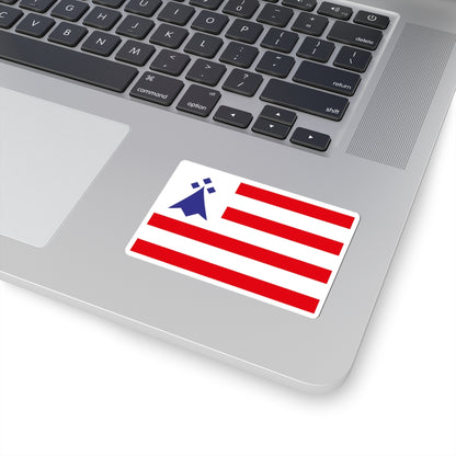 Chtou District Flag (France) STICKER Vinyl Kiss-Cut Decal