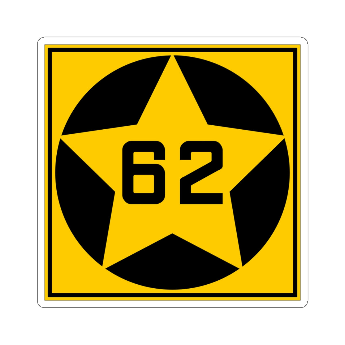 MN-62 1920 (Minnesota) (Road Sign) STICKER Vinyl Kiss-Cut Decal