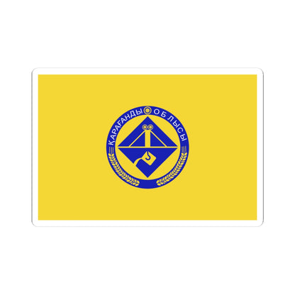Flag of Karagandy Oblast (Kazakhstan) STICKER Vinyl Kiss-Cut Decal