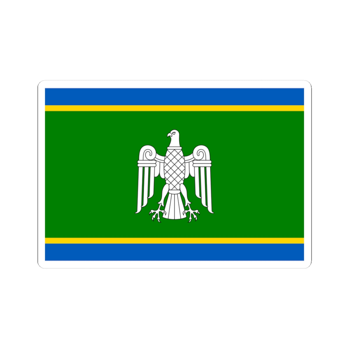 Flag of Chernivtsi Oblast (Ukraine) STICKER Vinyl Kiss-Cut Decal