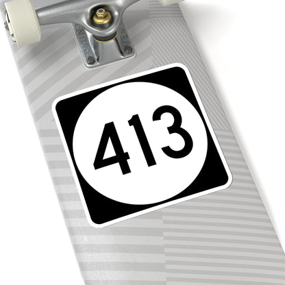 PR tertiary 413 (Puerto Rico) (Road Sign) STICKER Vinyl Kiss-Cut Decal