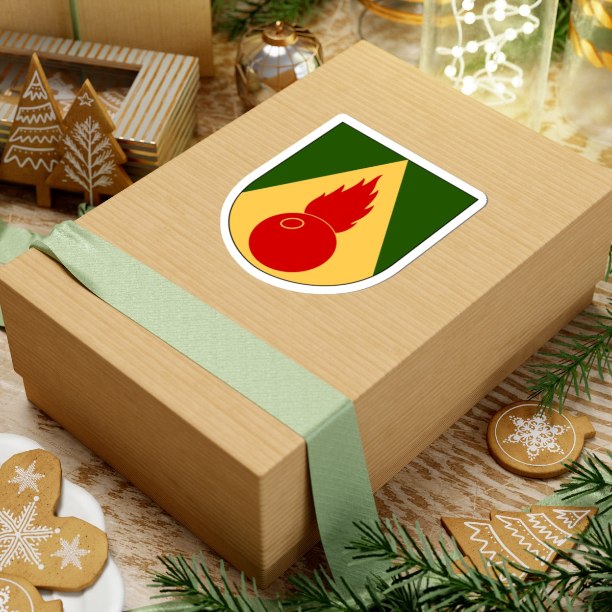 Artilleriregementet 913. kompaniet vapen (Sweden) (Coat of Arms) STICKER Vinyl Kiss-Cut Decal