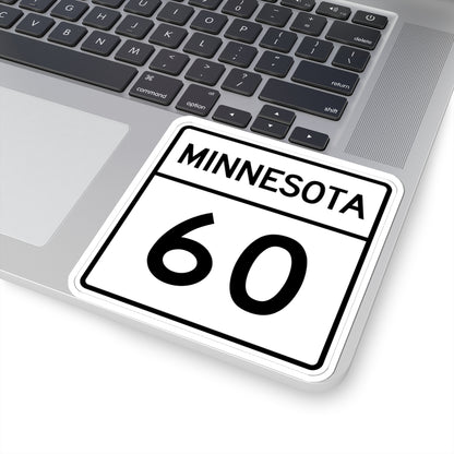 MN-60 1948 (Minnesota) (Road Sign) STICKER Vinyl Kiss-Cut Decal