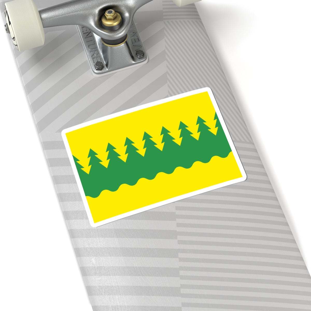 Flag of Kainuu (Finland) STICKER Vinyl Kiss-Cut Decal