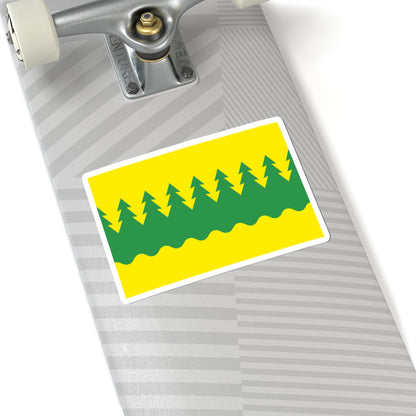 Flag of Kainuu (Finland) STICKER Vinyl Kiss-Cut Decal