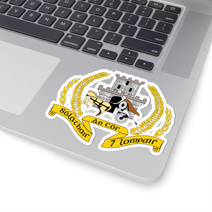 Badge of the Irish Transport Corps (Ireland) (Coat of Arms) STICKER Vinyl Kiss-Cut Decal