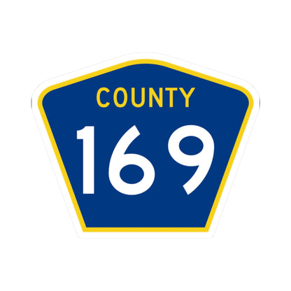 County 169 MN (Minnesota) (Road Sign) STICKER Vinyl Kiss-Cut Decal