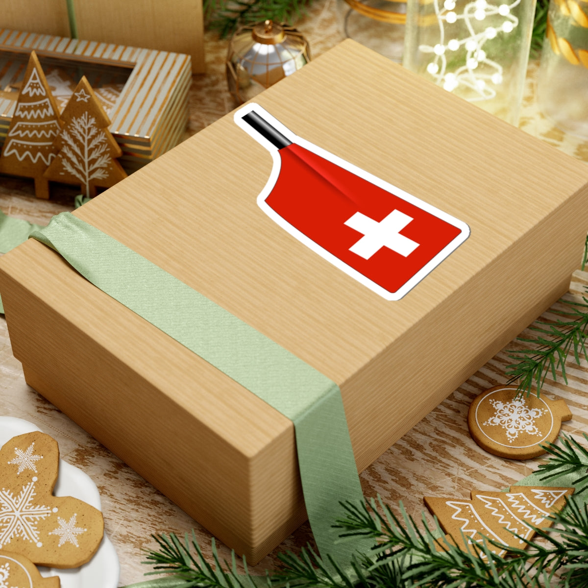 Swiss Rowing Blade (Switzerland) STICKER Vinyl Kiss-Cut Decal