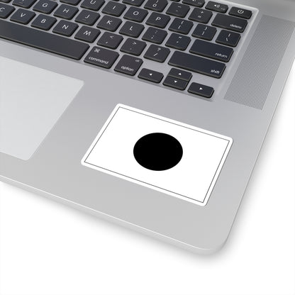 Flag of Japan monocrome (Japan) STICKER Vinyl Kiss-Cut Decal